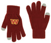 FOCO X Zubaz NFL Collab 3 Pack Glove Scarf & Hat Outdoor Winter Set, Washington Commanders