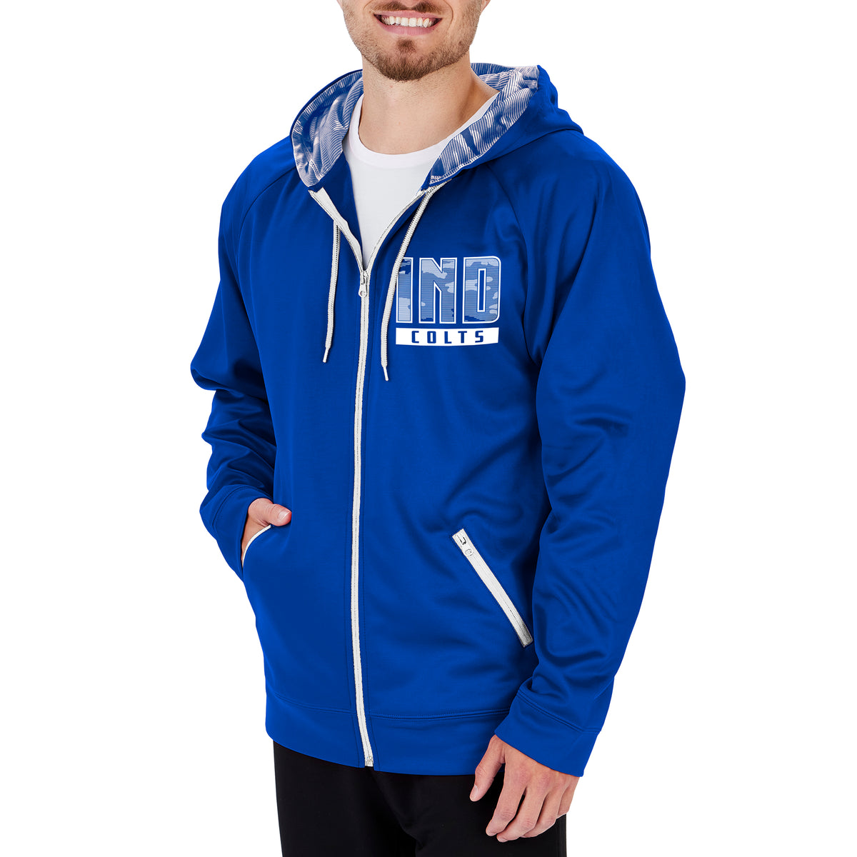 Zubaz NFL Men's Detroit Lions Team Color Camo Back Panel Hoodie – Fanletic