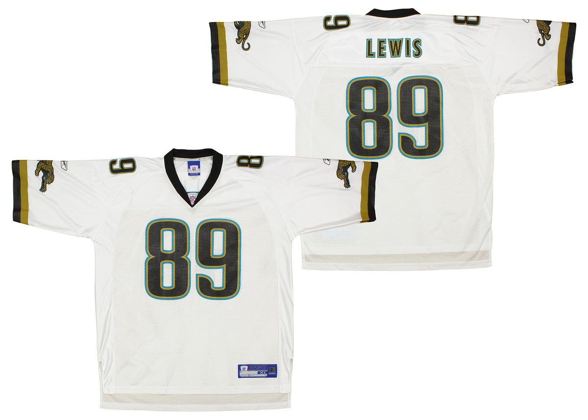 REEBOK NFL MEN'S JACKSONVILLE JAGUARS MARCEDES LEWIS #89 JERSEY in