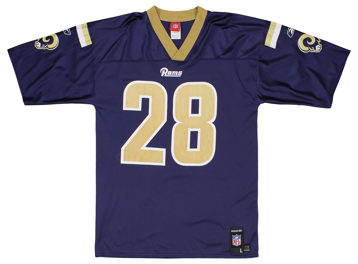 Reebok NFL Men's St. Louis Rams Marshall Faulk #28 Mid Tier Jersey