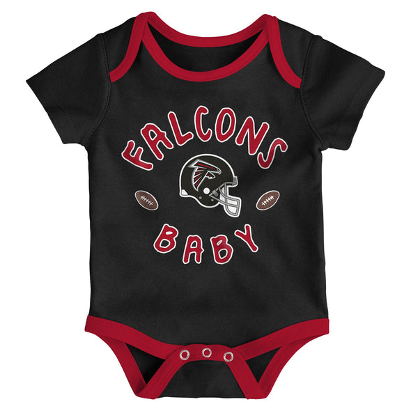 Outerstuff NFL Infant Atlanta Falcons Champ 3-Pack Bodysuit Set