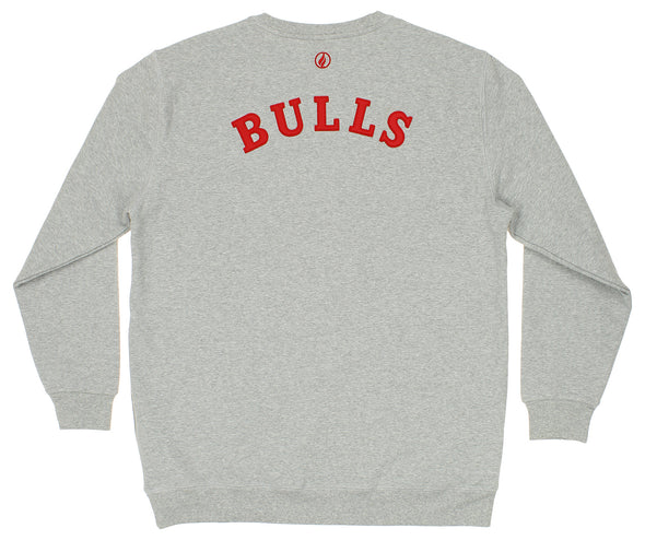 FISLL NBA Men's Chicago Bulls Sweatshirt Top, Gray