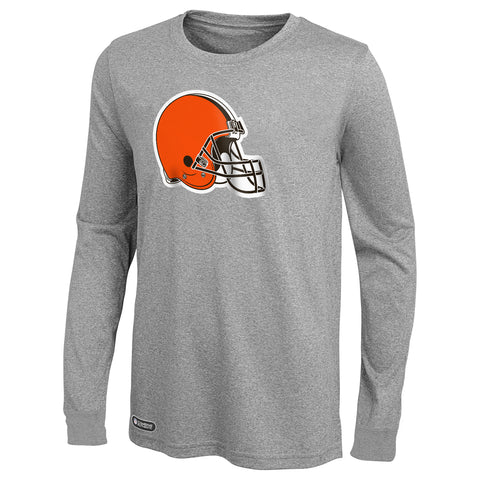 Outerstuff NFL Men's Cleveland Browns Primary Stadium Logo Long Sleeve Tee