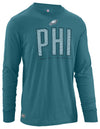 Outerstuff NFL Men's Philadelphia Eagles Record Setter Long Sleeve Tee