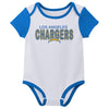 Outerstuff NFL Infant Unisex Los Angeles Chargers Variety 3-Pack Set