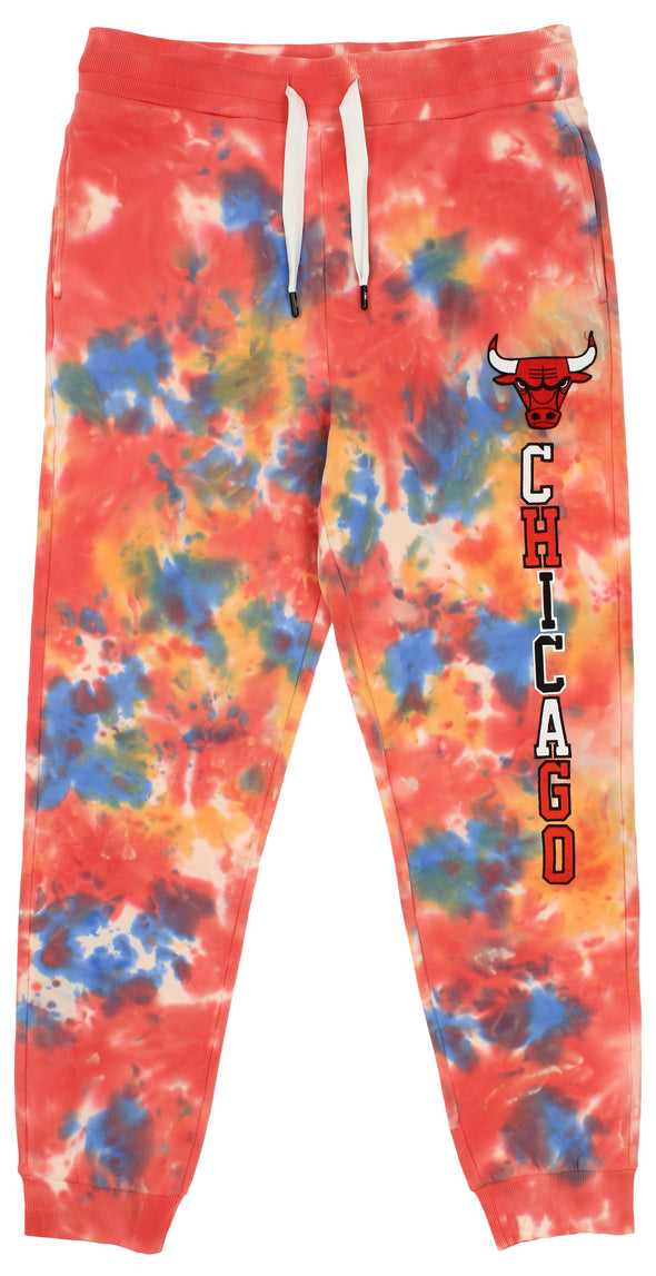 FISLL NBA Women's Chicago Bulls Tiedye Jogger