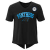 Outerstuff NFL Youth Girls Carolina Panthers "Show Love" Sequin Logo V-Neck T-Shirt