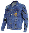 FISLL NBA Men's Los Angeles Lakers Ice Denim With Animal Print Claw Marks