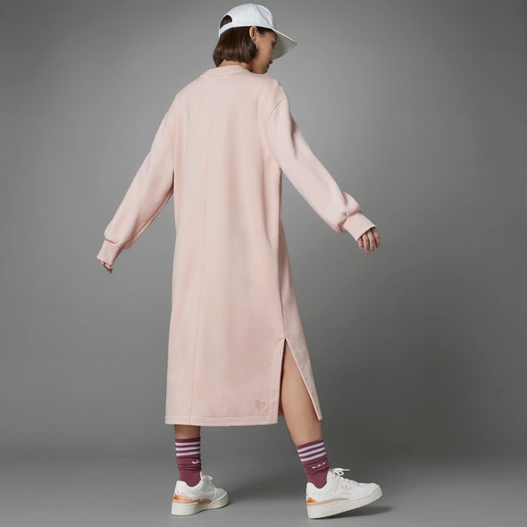 Adidas Women's Sportswear Fleece Dress, Vapour Pink