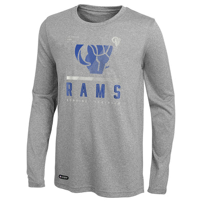 Outerstuff NFL Men's Los Angeles Rams Red Zone Long Sleeve T-Shirt Top