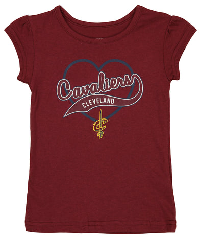 Outerstuff NBA Toddler Girls Cleveland Cavaliers Short Sleeve Tee