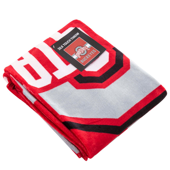Northwest NCAA Ohio State Buckeyes Singular Silk Touch Throw Blanket, 45"x60"
