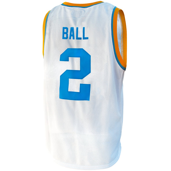 Original Retro Brand NCAA Men's UCLA Bruins #0 Lonzo Ball Tackle Twill Jersey