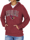 Zubaz NFL Women's Arizona Cardinals Marled Soft Hoodie