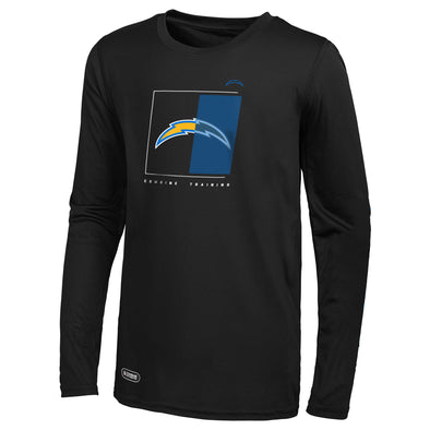 Outerstuff NFL Men's Los Angeles Chargers Too Tough Long Sleeve Dri-Tek T-Shirt