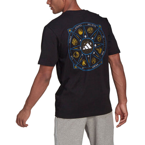 Adidas Men's Mandala Graphic Tee, Black