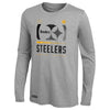 Outerstuff NFL Men's Pittsburgh Steelers Red Zone Long Sleeve T-Shirt Top