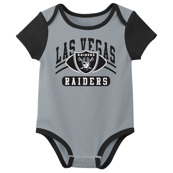 Outerstuff NFL Infant Unisex Las Vegas Raiders Variety 3-Pack Set