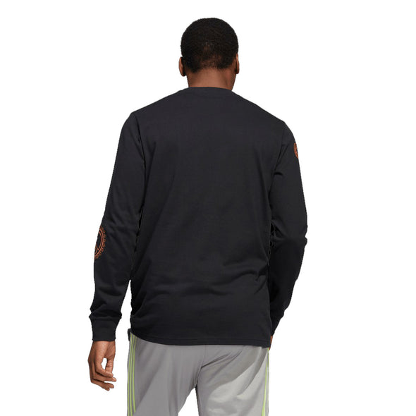 Adidas Men's Unity Long Sleeve Graphic Tee, Black