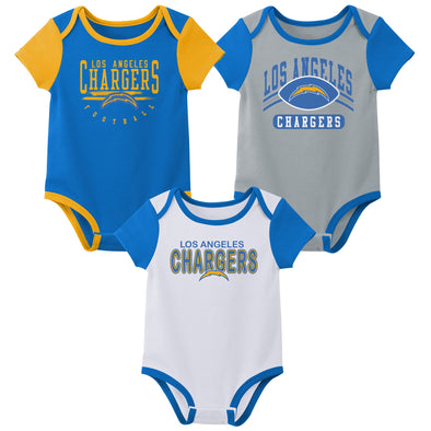 Outerstuff NFL Infant Unisex Los Angeles Chargers Variety 3-Pack Set
