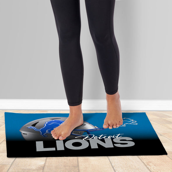 Northwest NFL Detroit Lions Headspace Washable Area Floor Rug, 20" x 32"