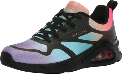 Skechers Women's Tres-air Uno-Hazy Sunset Sneaker, Black Multi