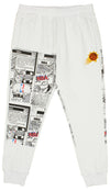 FISLL NBA Men's Phoenix Suns Comic Book Jogger, White