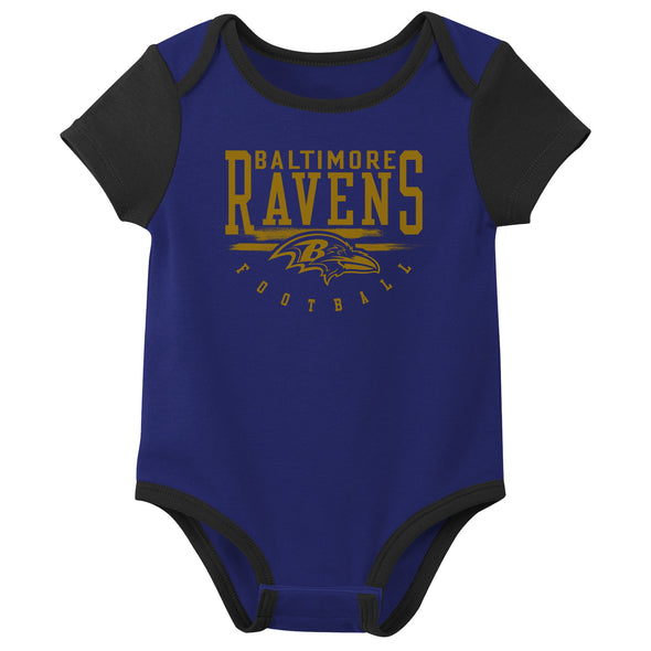 Outerstuff NFL Infant Unisex Baltimore Ravens Variety 3-Pack Set