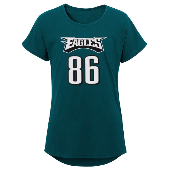 Outerstuff NFL Youth Girls Philadelphia Eagles Zach Ertz #86 Player T-Shirt