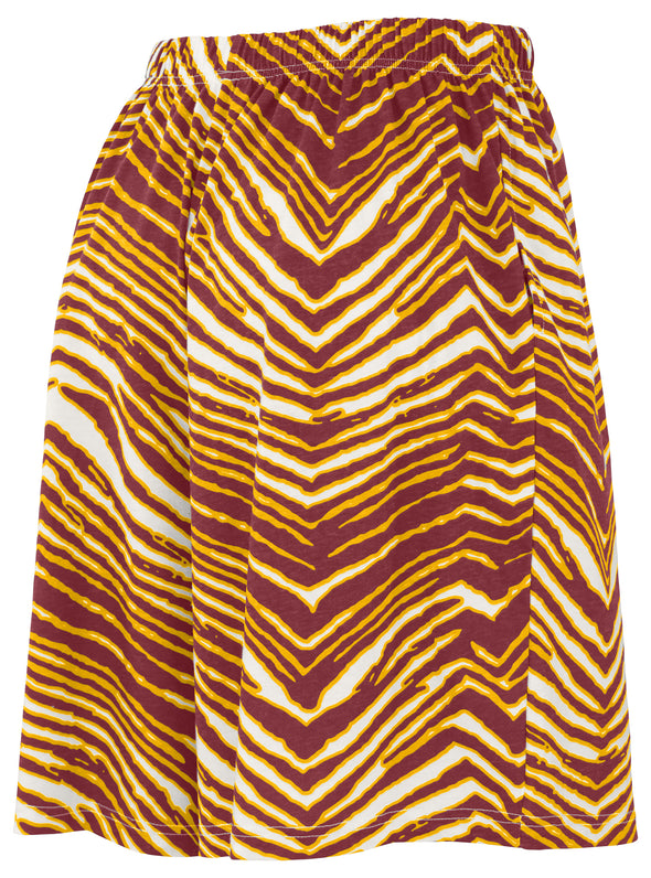 Zubaz NFL Adult Unisex Z88 Zebra Short for Men and Women, Washington Commanders