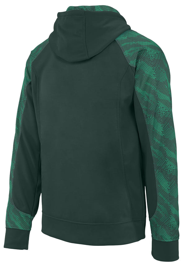 Zubaz NFL Men's Green Bay Packers Elevated Logo Viper Hoodie