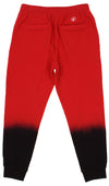 FISLL NBA Men's Chicago Bulls Black Dipdye Jogger, Red