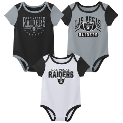 Outerstuff NFL Infant Unisex Las Vegas Raiders Variety 3-Pack Set