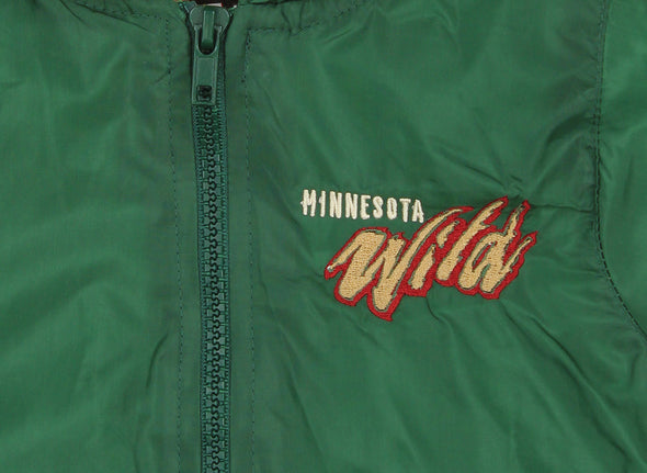 NHL Hockey Baby Boys Infants Minnesota Wild Hooded Windbreaker Coverall, Green