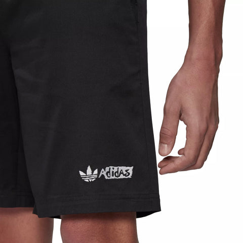 adidas Originals Men's Twill Shorts, Black