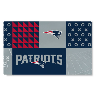 Northwest NFL New England Patriots Colorblock Washable Area Living Rug, 36" X 60"