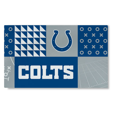 Northwest NFL Indianapolis Colts Colorblock Washable Area Living Rug, 36" X 60"