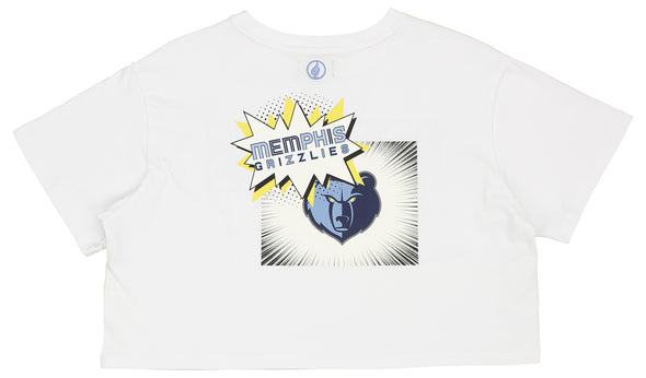 FISLL NBA Memphis Grizzlies Women's Comic Book Crop Tee Shirt