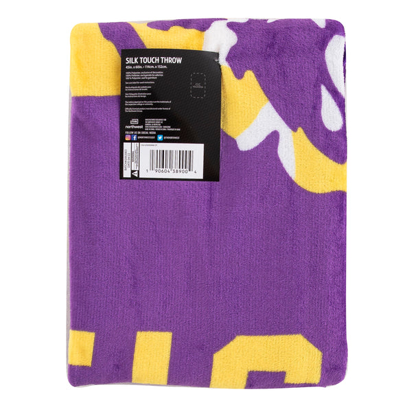 Northwest NCAA LSU Tigers Singular Silk Touch Throw Blanket, 45"X60"