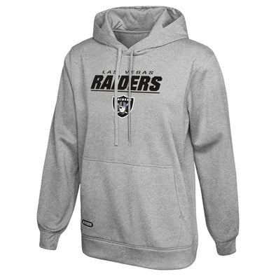 Outerstuff NFL Men's Las Vegas Raiders Stated Pullover Hoodie, Grey