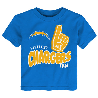 Outerstuff NFL Toddler Los Angeles Chargers Littlest #1 Fan Graphic Short Sleeve T-Shirt