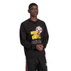 Adidas Originals Men's Manchester United Retro Logo Crew Sweatshirt, Black