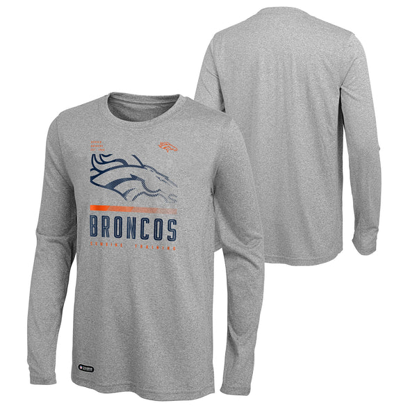 Outerstuff NFL Men's Denver Broncos Red Zone Long Sleeve T-Shirt Top