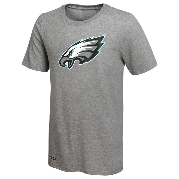 Outerstuff NFL Men's Philadelphia Eagles Primary Stadium Logo Tee, Grey