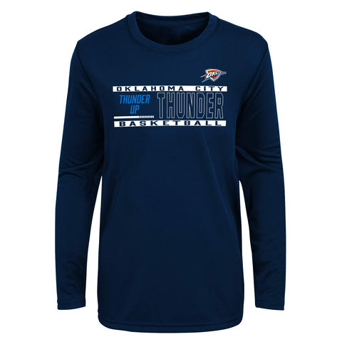 Outerstuff NBA Youth Boys Oklahoma City Thunders Run The Max Long Sleeve Tee