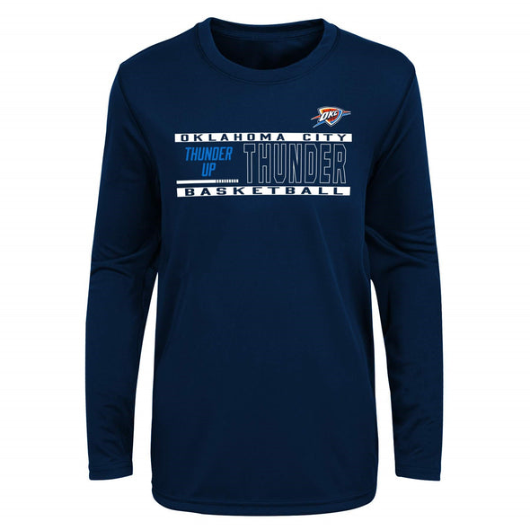 Outerstuff NBA Youth Boys Oklahoma City Thunders Run The Max Long Sleeve Tee