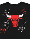 FISLL NBA Men's Chicago Bulls Confetti Tee, Black