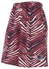 Zubaz NFL Adult Unisex Z88 Zebra Short for Men and Women, New England Patriots