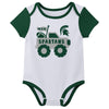 Outerstuff NCAA Infant Unisex Michigan State Spartans Variety 3-Pack Bodysuit Set