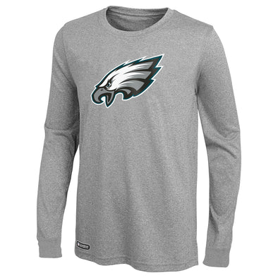 Outerstuff NFL Men's Philadelphia Eagles Primary Stadium Logo Long Sleeve Tee